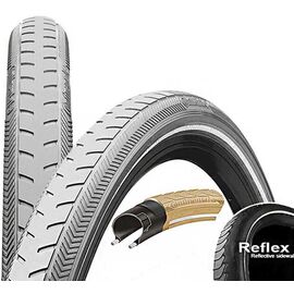 Велопокрышка Continental RIDE City, 28 x 1.75, (47-622), Reflex, ExtraPuncture Belt, 3/180TPI, серый, 101645, изображение  - НаВелосипеде.рф