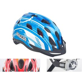 Велошлем детский/подростковый AUTHOR TRIGGER 125 Blu INMOLD, 12 отверстий (54-58см) синий 8-9090002, изображение  - НаВелосипеде.рф