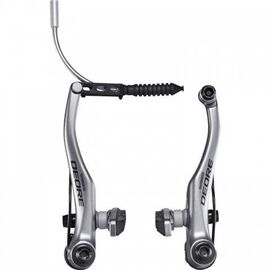 Тормоз велосипедный Shimano LX передний V-brake BR-T610, серебристый, S70C EBRT610FX41SSP, изображение  - НаВелосипеде.рф