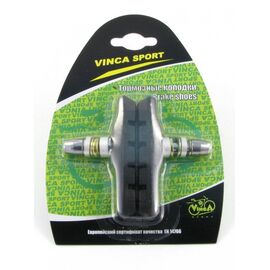 Тормозные колодки для велосипеда Vinca (пара) черные VB 111 black (72мм), изображение  - НаВелосипеде.рф