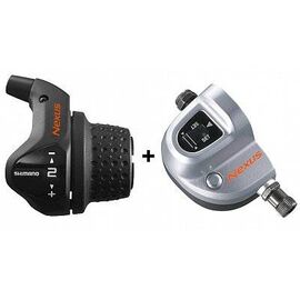 Шифтер SHIMANO Nexus, 3S41E, 3 скорости, оплетка, 1700 мм черная, ASL3S41E170LS, изображение  - НаВелосипеде.рф