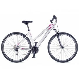 Женский велосипед-гибрид AUTHOR Vista 2016, Вариант УТ-00018997: 17", рост 155- 167 см, белый/розовый, изображение  - НаВелосипеде.рф