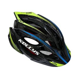 Велошлем KELLYS SCORE, черный/синий/лайм, Helmet SCORE, Вариант УТ-00017120: Размер: M/L (58-61 см), изображение  - НаВелосипеде.рф