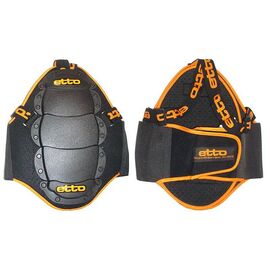 Защита спины Etto Junior black, на липучке, с наплечными ремнями, 5 пластин, изображение  - НаВелосипеде.рф