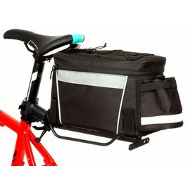 Велосумка AUTHOR A-N405EL на багажник, с плечевым ремнем, объем - 8.5л, черная, 8-15000005 , изображение  - НаВелосипеде.рф
