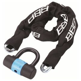 Велосипедный замок BBB BBL-26  PowerChain, цепь, U-lock, на ключ, тканевая-оболочка, 10x10x100 мм, черный, 2905452601, изображение  - НаВелосипеде.рф