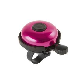 Звонок велосипедный M-Wave, алюминий/пластик, D=53 мм, черно-розовый, 5-420158, изображение  - НаВелосипеде.рф
