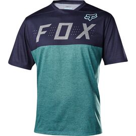 Велофутболка Fox Indicator SS, сине-зеленый, 19027-522-XL, Вариант УТ-00042440: Размер L (19027-522-L), изображение  - НаВелосипеде.рф