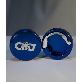 Заглушки руля Colt Lock, пара, темно-синий, HY-ALC-105-4, изображение  - НаВелосипеде.рф
