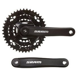 Система велосипедная SRAM FC-S200 3.0, 175мм, под квадрат, 42-32-22T, Blast Black, Х95979, изображение  - НаВелосипеде.рф