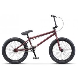 Велосипед ВМХ Stels Viper V010 20" 2020, Вариант УТ-00237571: Рама: 21" (Рост: 180-190 см.), Цвет: Тёмно-красный/Коричневый, изображение  - НаВелосипеде.рф