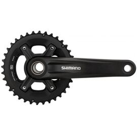 Система велосипедная SHIMANO FC-MT500, 175мм, 36-26T, 10скоростей, черный, 31012103, изображение  - НаВелосипеде.рф