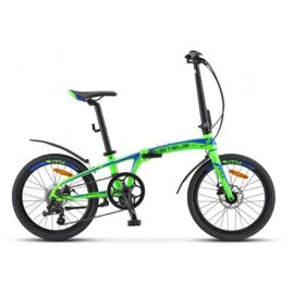 Складной велосипед STELS Pilot-680 MD V010 20" 2020, Вариант УТ-00237912: Рама: one size, Цвет: Зеленый/синий , изображение  - НаВелосипеде.рф