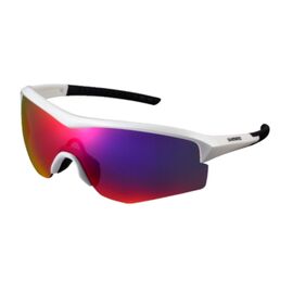 Очки велосипедные Shimano SPARK с цельно-панорамными линзами, белые, ECESPRK1MLKW, изображение  - НаВелосипеде.рф