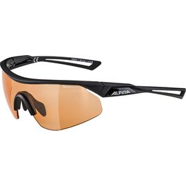 Очки велосипедные Alpina Nylos Shield VL, Black Matt/Orange, A86331_35, изображение  - НаВелосипеде.рф