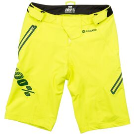 Велошорты 100% Airmatic LE Short w/liner, желтый 2018, 42313-039-30, Вариант УТ-00058176: Размер: 30 (S), изображение  - НаВелосипеде.рф