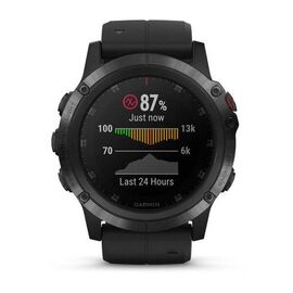 Смарт-часы Garmin fenix 5x Plus Sapphire, GPS Watch, Russia, Black w/Blk Bnd, 010-01989-11, изображение  - НаВелосипеде.рф