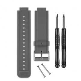 Ремешок сменный Garmin, для vivoactive, силикон, серый, 010-12157-02, изображение  - НаВелосипеде.рф