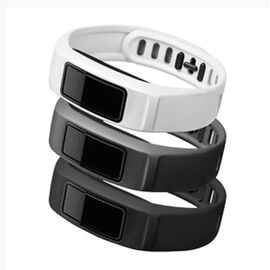 Ремешки сменные Garmin, комплект, для vivofit 2, пластик, большой размер, Neutral, Blk/Slate/White, 010-12336-00, изображение  - НаВелосипеде.рф
