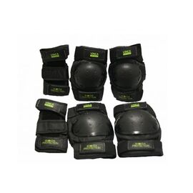 Защита Vinca Sport, детская, комплект (наколенник, налокотник, наладонник), черный, Вариант УТ-00133572: Размер: S, изображение  - НаВелосипеде.рф
