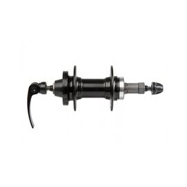 Втулка Vinca Sport, задняя, алюминий, 3/8"*14G*36H*135*145, на эксцентрике, под диск, черный, GB 10R QR black 36H, изображение  - НаВелосипеде.рф