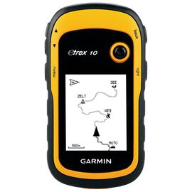 Велосипедный навигатор Garmin eTrex 10 GPS, GLONASS Russia, черный-жёлтый, 010-00970-01, изображение  - НаВелосипеде.рф