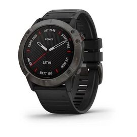 Смарт-часы Garmin fenix 6X Sapphire, GPS, Watch,EMEA, Carbon Gray DLC w/Black Bnd, 010-02157-11, изображение  - НаВелосипеде.рф