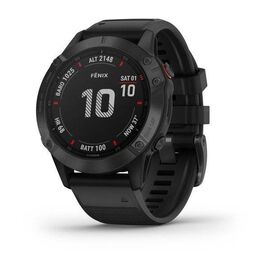 Смарт-часы Garmin fenix 6 Pro, GPS, Watch, EMEA, Black w/Black Band, 010-02158-02, изображение  - НаВелосипеде.рф