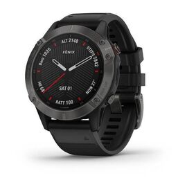 Смарт-часы Garmin fenix 6 Sapphire, GPS, Watch,EMEA, Gray w/Black Band, 010-02158-11, изображение  - НаВелосипеде.рф