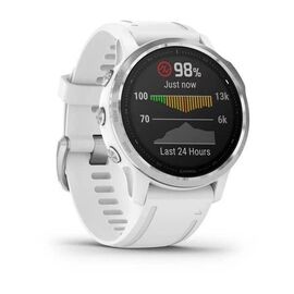 Смарт-часы Garmin fenix 6S, GPS, Watch, WW, Silver w/White Band, 010-02159-00, изображение  - НаВелосипеде.рф