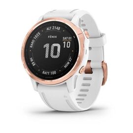 Смарт-часы Garmin fenix 6S Pro, GPS Watch, EMEA, Rose Gold w/White Band, 010-02159-11, изображение  - НаВелосипеде.рф