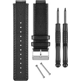 Ремешок сменный Garmin, для vivoactive, кожа, черный, 010-12157-07, изображение  - НаВелосипеде.рф