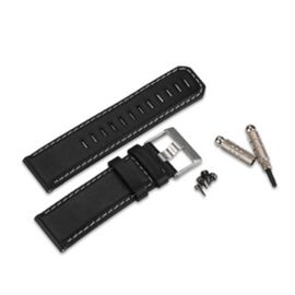 Ремешок сменный Garmin, для часов Quatix, Fenix, кожа, черный, 010-11814-01, изображение  - НаВелосипеде.рф