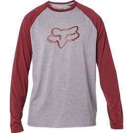 Футболка Fox Tournament LS Tech Tee, Heather Graphite, 24123-185, Вариант УТ-00239834: Размер: L, изображение  - НаВелосипеде.рф