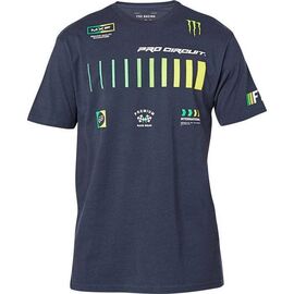 Футболка Fox Pro Circuit SS Premium Tee Midnight, 26445-329, Вариант УТ-00239796: Размер: L, изображение  - НаВелосипеде.рф