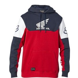 Толстовка Fox Honda Pullover Fleece, Navy/Red, 25956-248, Вариант УТ-00239660: Размер: L , изображение  - НаВелосипеде.рф