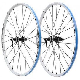 Колеса велосипедные Shimano MT35 переднее и заднее, 27,5", Center Lock, цвет белый EWHMT35FR7QE, изображение  - НаВелосипеде.рф