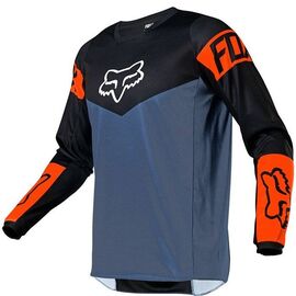 Велоджерси Fox 180 Revn Youth Jersey, подростковая, Blue Steel , 25862-305-YL, Вариант УТ-00239479: Размер: YL, изображение  - НаВелосипеде.рф