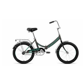 Складной велосипед FORWARD ARSENAL 20" 1.0 2020, Вариант УТ-00241494: Рама: 14" (Рост: 135-155 см.), Цвет: темно-серый/бирюзовый, изображение  - НаВелосипеде.рф