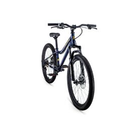 Подростковый велосипед FORWARD TITAN 24" 2.2 2021, Вариант УТ-00241495: Рама: 12" (Рост: 140-160 см.), Цвет: темно-синий/золотой, изображение  - НаВелосипеде.рф