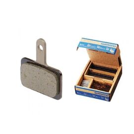 Тормозные колодки велосипедные Shimano B01S, для дисковых тормозов, полимерные, c шплинтом, EBPB01SRESINBS, изображение  - НаВелосипеде.рф