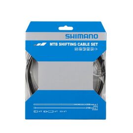 Трос+оплетка SHIMANO SP41, для заднего переключателя, оплетка 2000мм черный, трос1.2X2100мм optis, Y60198092, изображение  - НаВелосипеде.рф