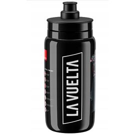 Фляга велосипедная ELITE Fly VUELTA, 550 мл, пластик, черный, EL01604415, изображение  - НаВелосипеде.рф