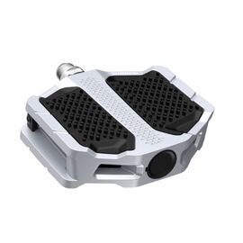 Педали велосипедные SHIMANO PD-EF205, топталки, алюминий, серебристый, EPDEF205S, изображение  - НаВелосипеде.рф