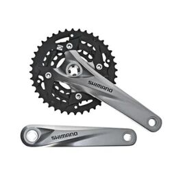 Система велосипедная SHIMANO ACERA FC-M3000, 175 мм,  9/16", SQR, 40х30х22T, черный/серый, AFCM3000E002XH, изображение  - НаВелосипеде.рф