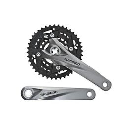 Система велосипедная SHIMANO ACERA FC-M3000, 170 мм,  9/16", SQR, 40х30х22T, черный/серый, AFCM3000C002XH, изображение  - НаВелосипеде.рф