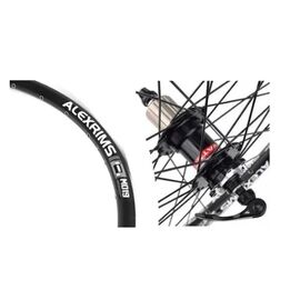 Колесо велосипедное ALEXRIMS DM-19, 29", заднее, алюминиевая втулка NOVATEC на промподшипниках, дисковая, УТ00019456, изображение  - НаВелосипеде.рф