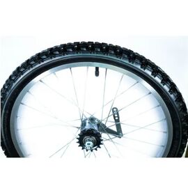 Колесо велосипедное Forward, 20", заднее, алюминиевый обод, тормозная втулка, в сборе с покрышкой, черный, УТ00019441, изображение  - НаВелосипеде.рф