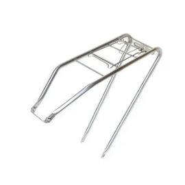 Багажник велосипедный Forward, задний, сталь, 28", усиленный с прижимной лапкой, серебристый, УТ00019430, изображение  - НаВелосипеде.рф