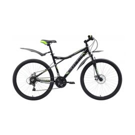 Горный велосипед Stark Slash 26" 2020, H000016339, Вариант УТ-00238171: Рама: 14,5" (Рост: 140-150 см.), Цвет: зеленый/серый/черный, изображение  - НаВелосипеде.рф